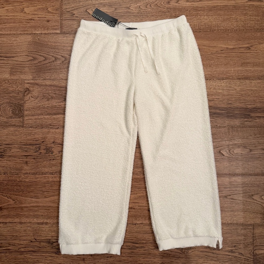 NWT Mododoc bouclé knit lounge pants Large
